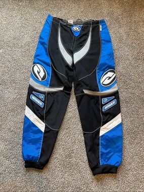 Vintage Answer Racing Syncron Motocross Riding Pants Blue, Black